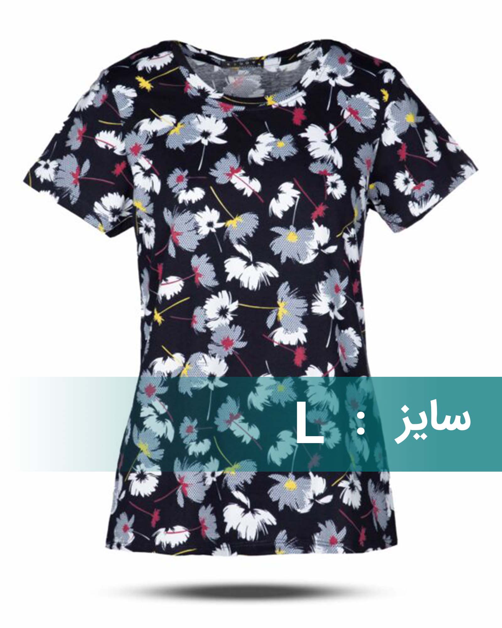 تیشرت طرح دار زنانه 1384 - قرمز