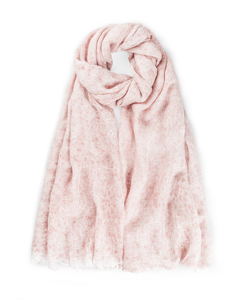 شال زنانه چهارفصل 4177 - صورتی پاستیلی