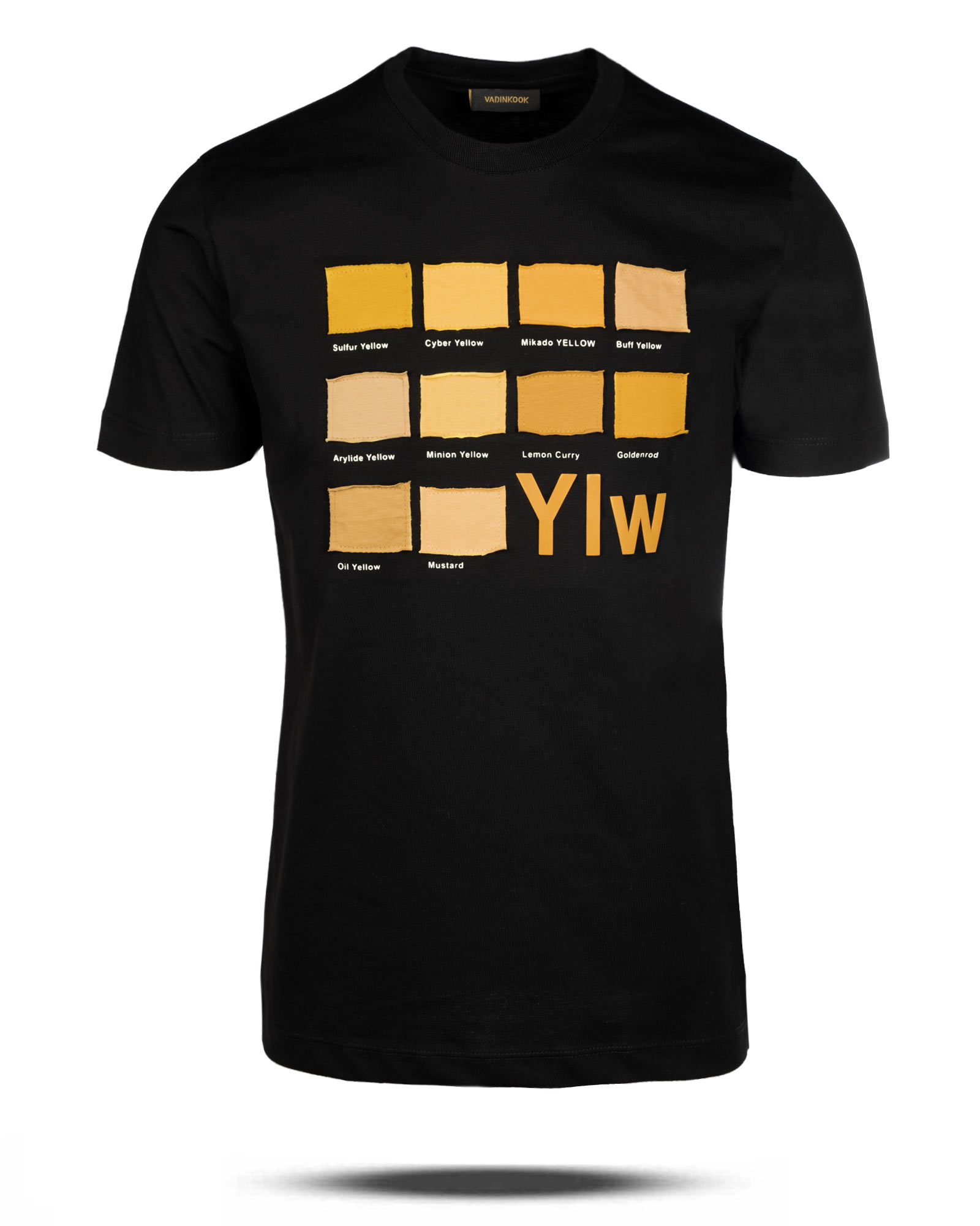 تیشرت مردانه نخی 021176 - زرد