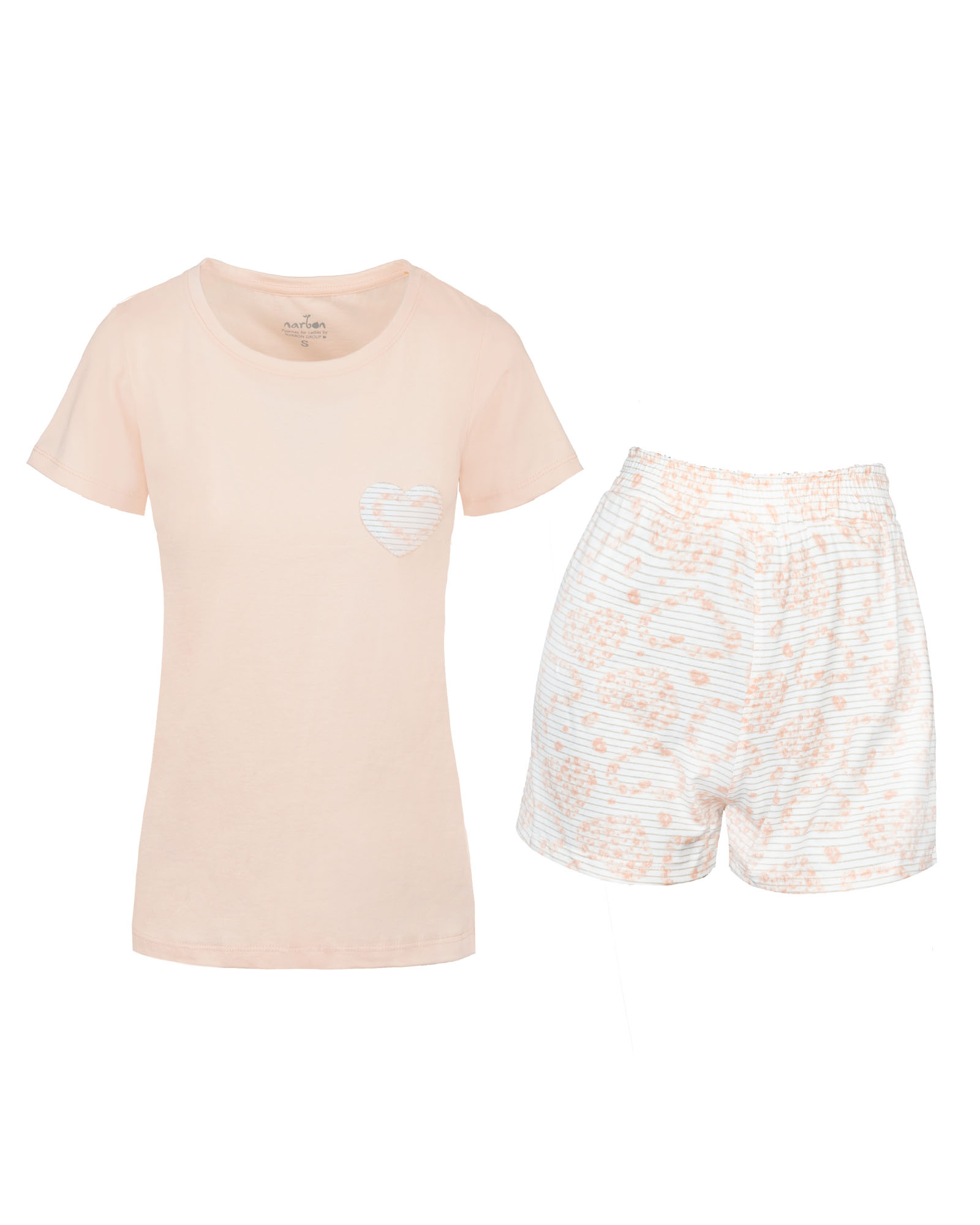 ست تیشرت و شلوارک راحتی زنانه ناربن