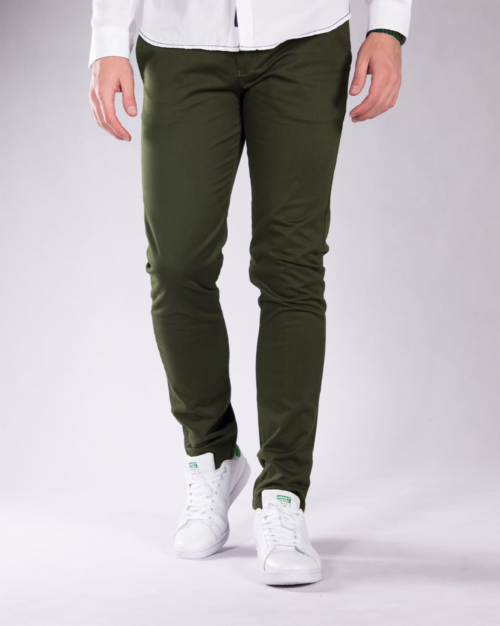 شلوار کتان سبز مردانه