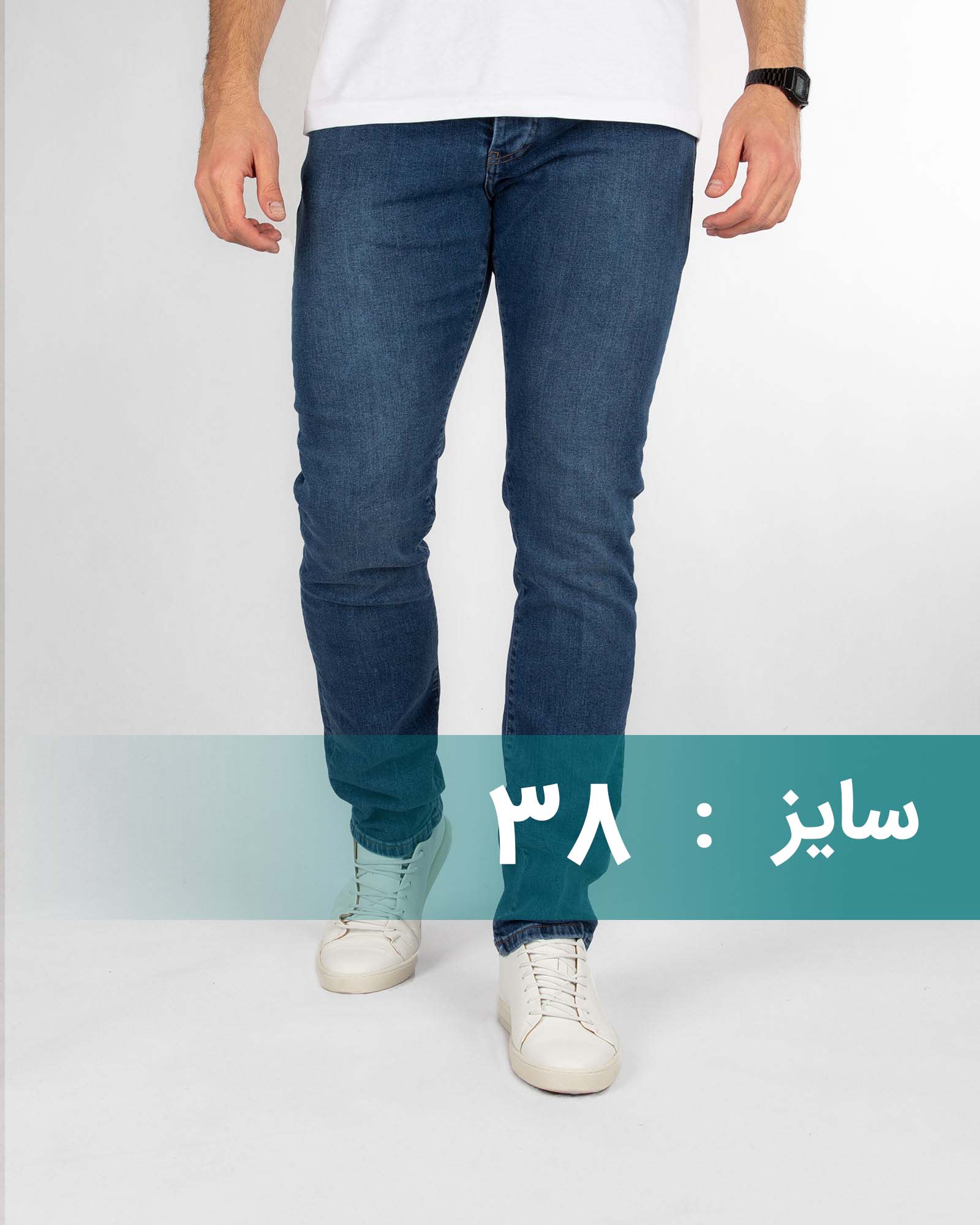 شلوار جین مردانه lp479 - آبی تیره