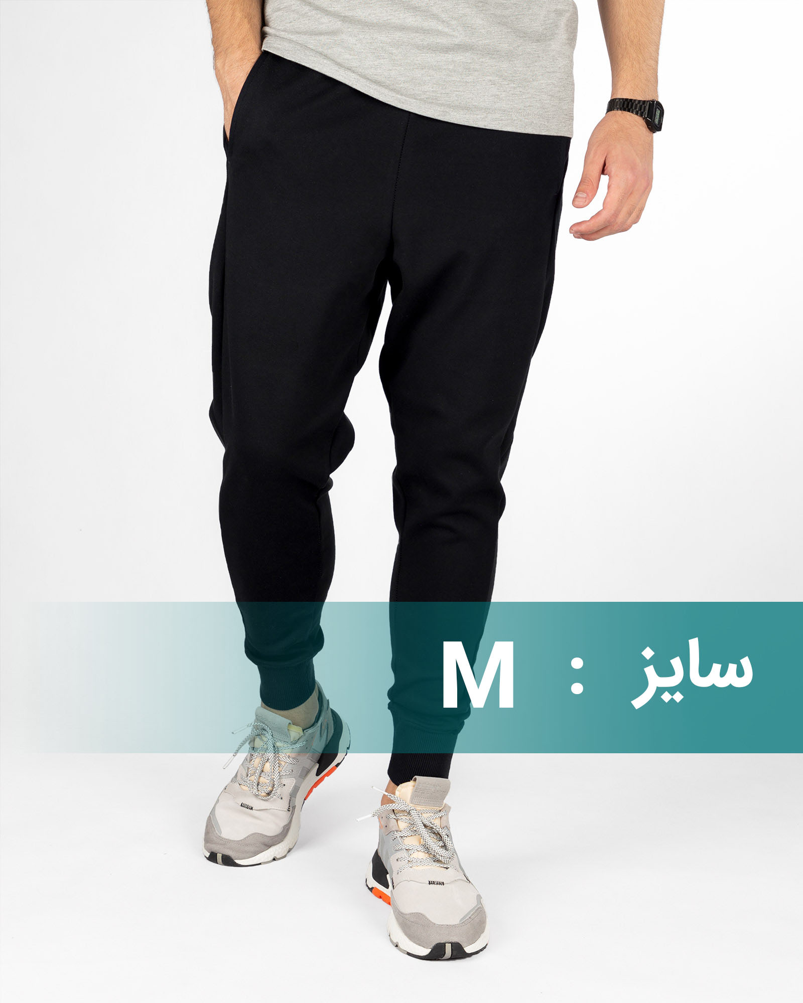 شلوار اسلش مردانه 5002 - مشکی