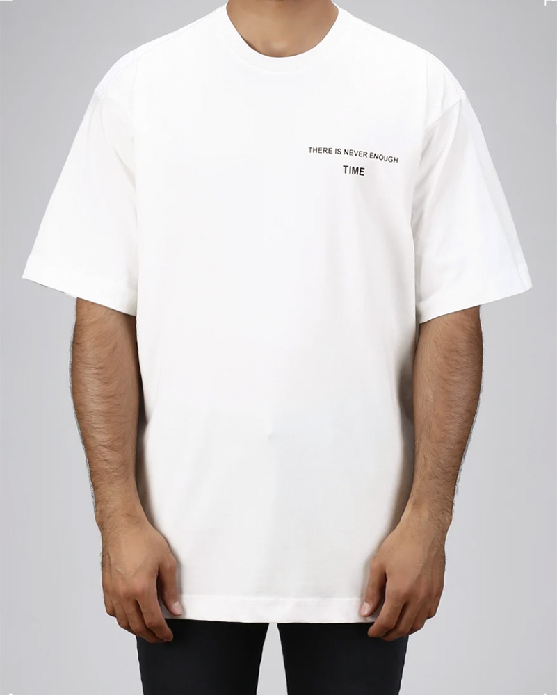 تیشرت نخی مردانه 2484 - سفید