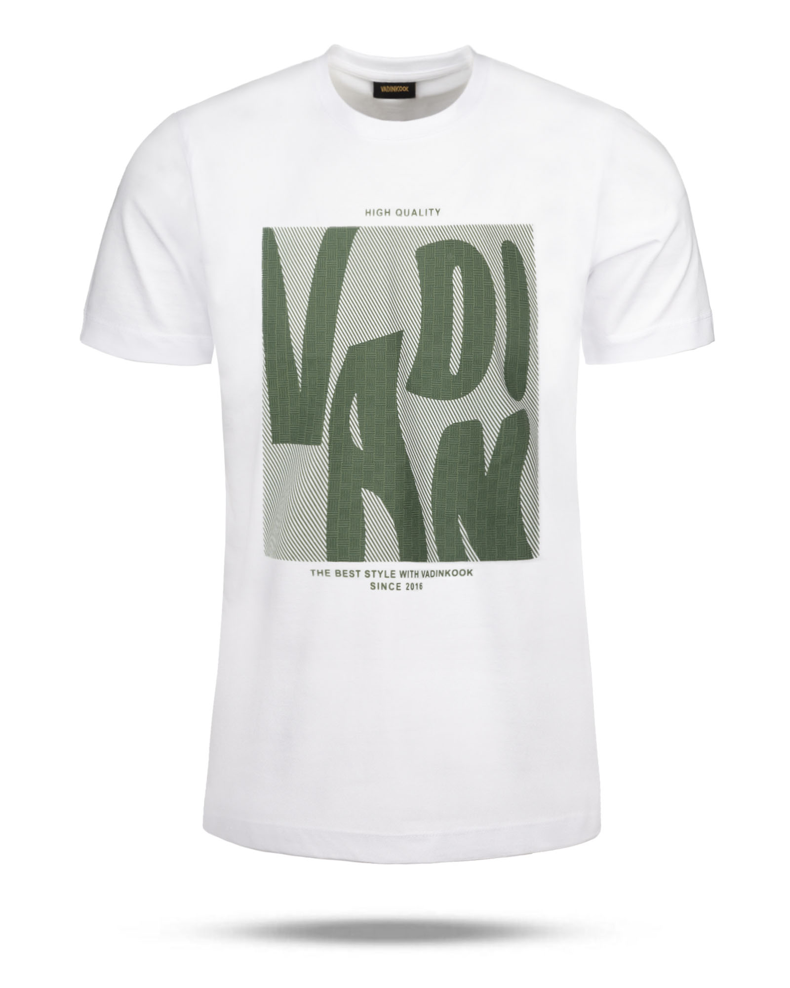 تیشرت مردانه نخی vk021370 - سفید