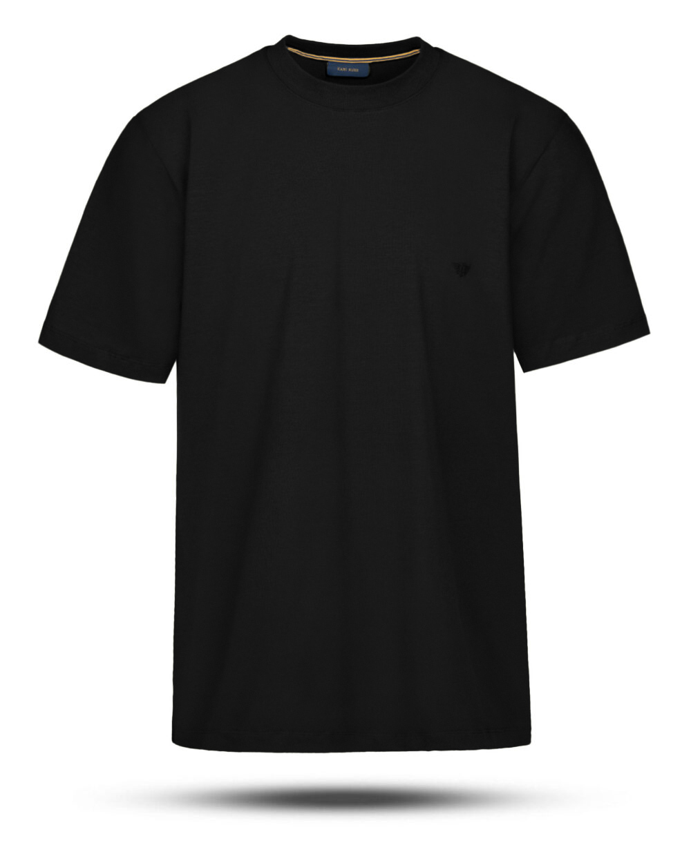 تیشرت مردانه سایز بزرگ ساده 0353 - مشکی