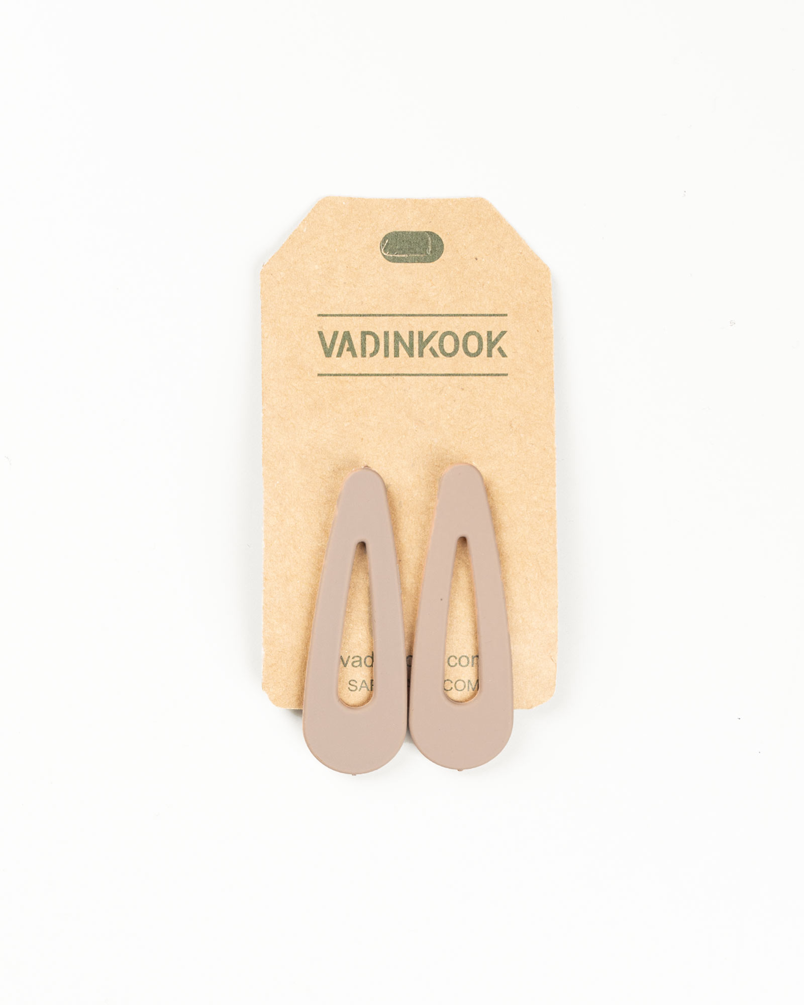 گیره سر مات دوتایی 048175 - خاکی