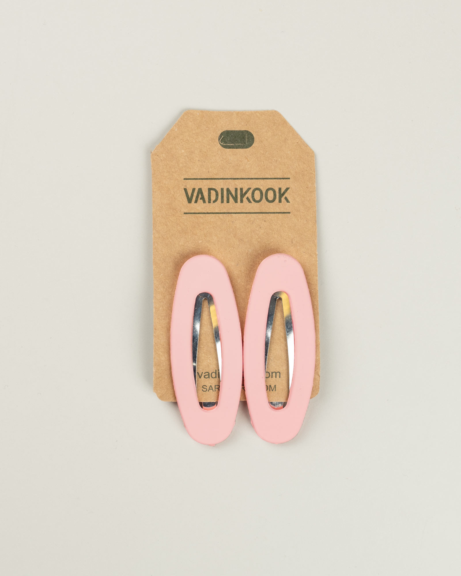 گیره سر مات دوتایی 048175 - صورتی