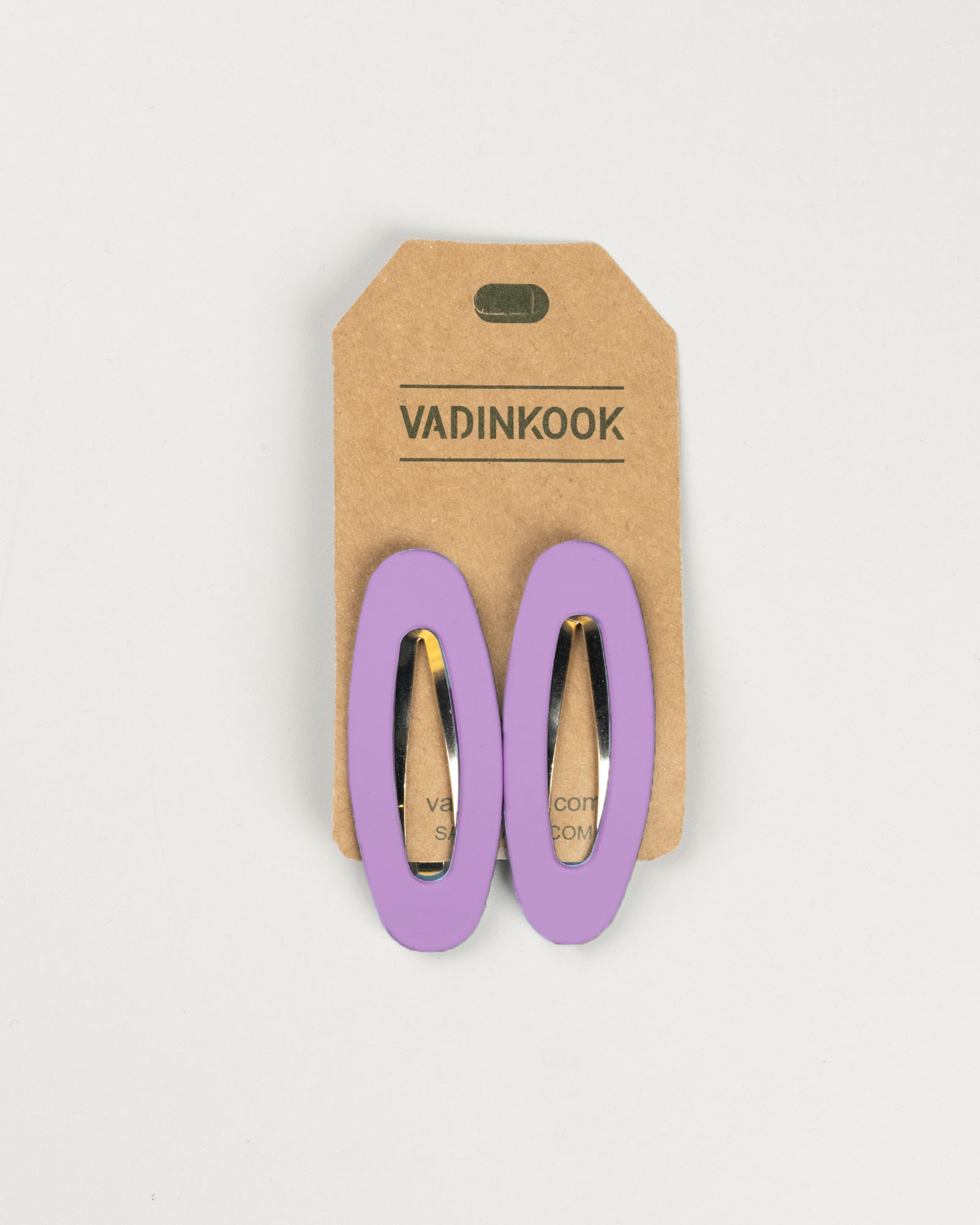 گیره سر مات دوتایی 048175 - آبی بنفش