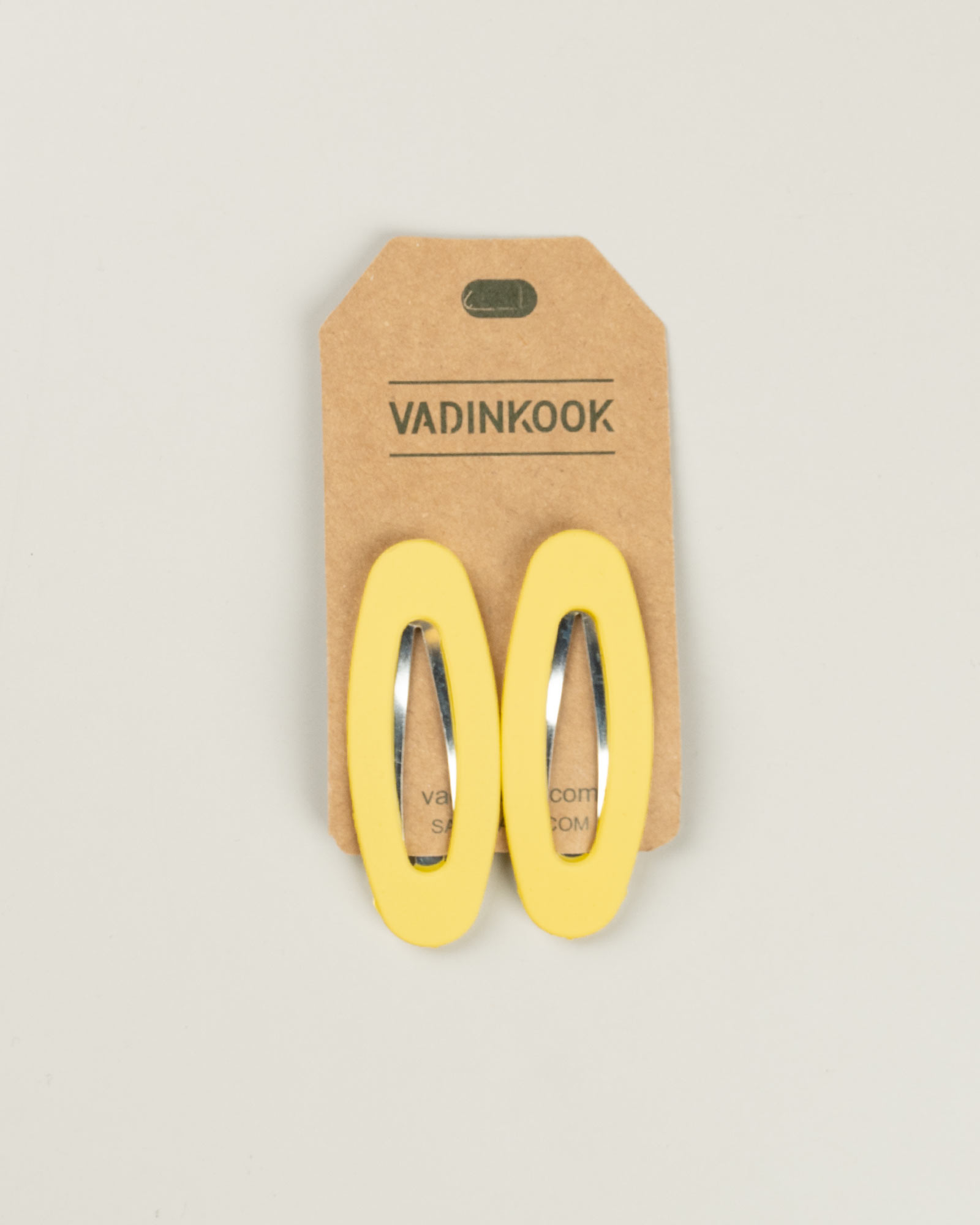 گیره سر مات دوتایی 048175 - زرد