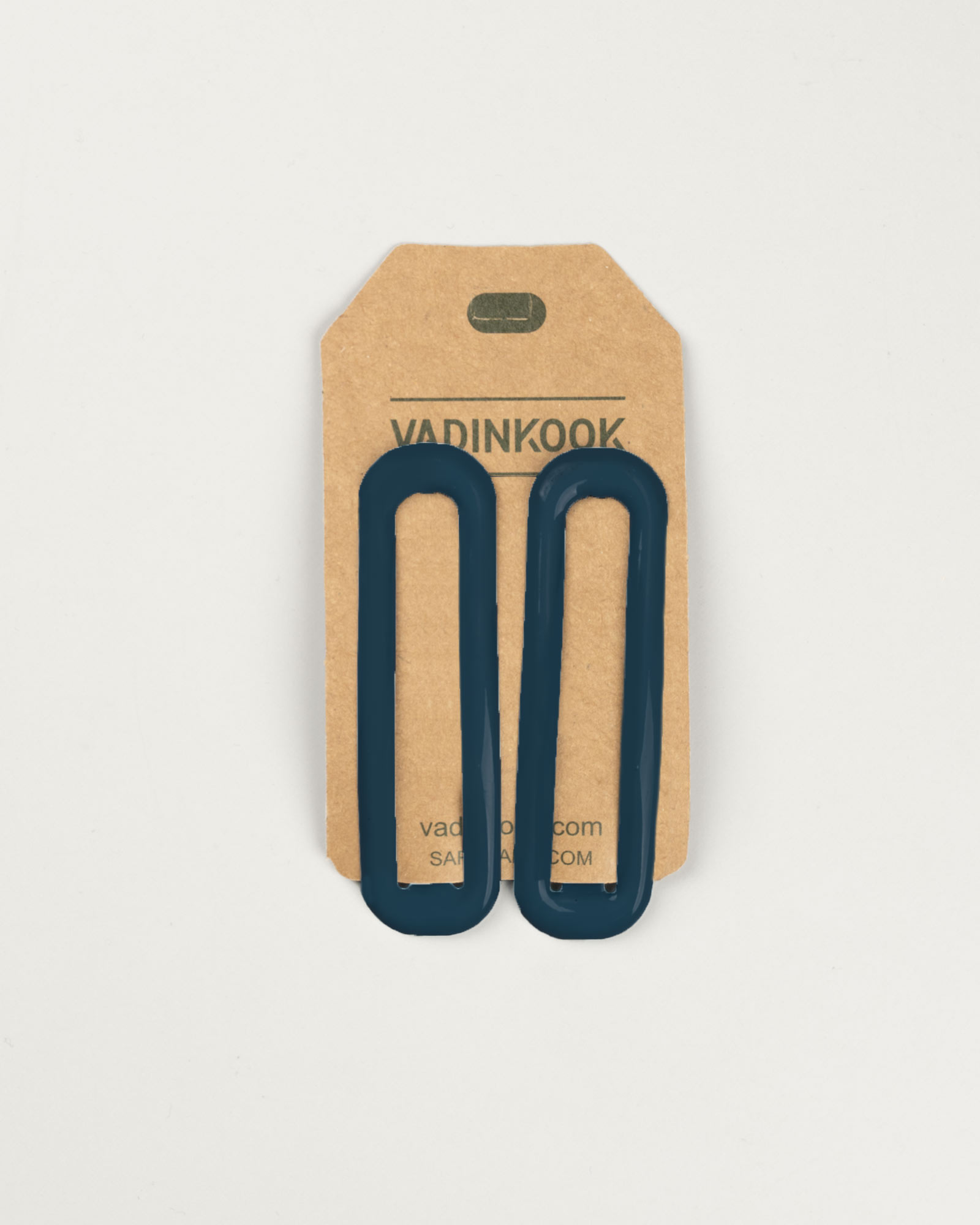 گیره سر لاکی دوتایی 075652 - سرمه‌ای