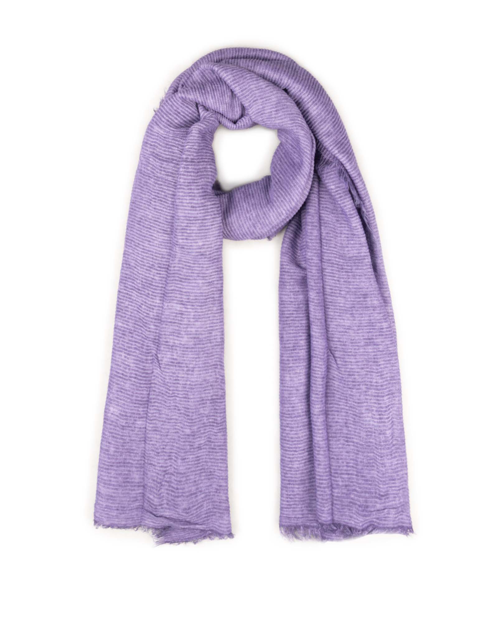 شال زنانه کنفی کبریتی4431 - ارکیده بنفش