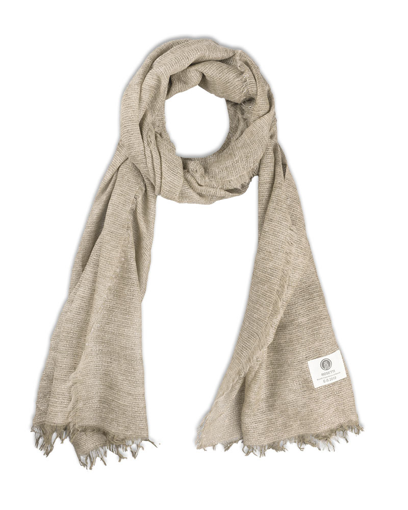 شال موهر زنانه شاین دار 4979 - خاکی