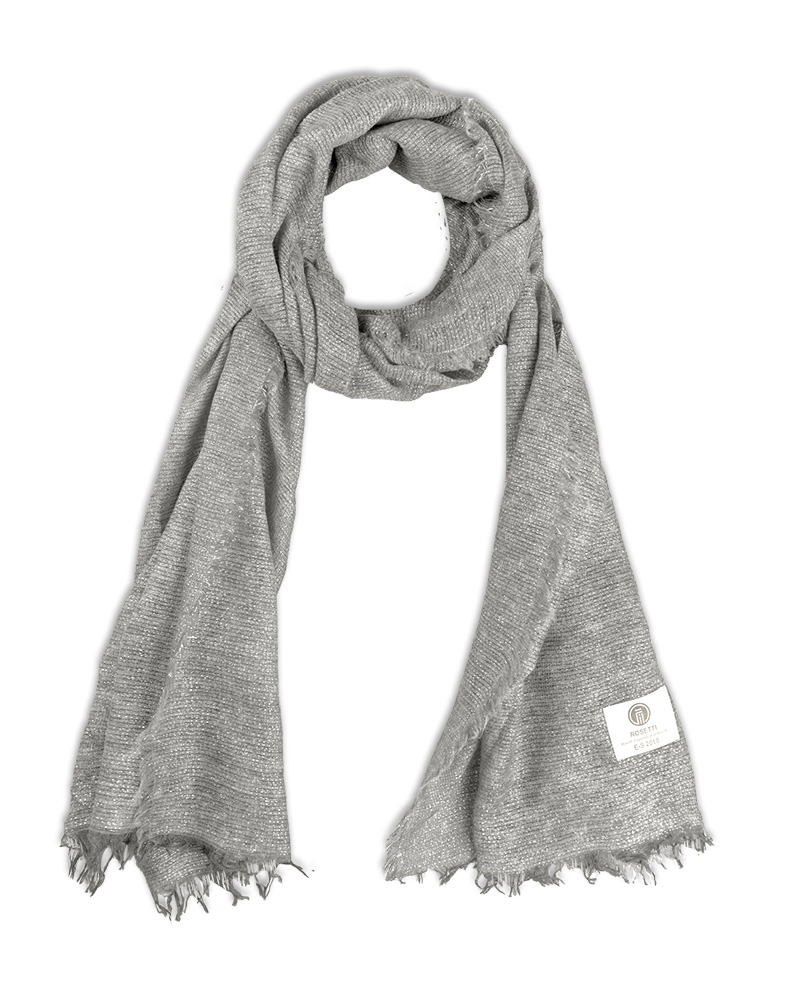 شال موهر زنانه شاین دار 4979 - خاکستری