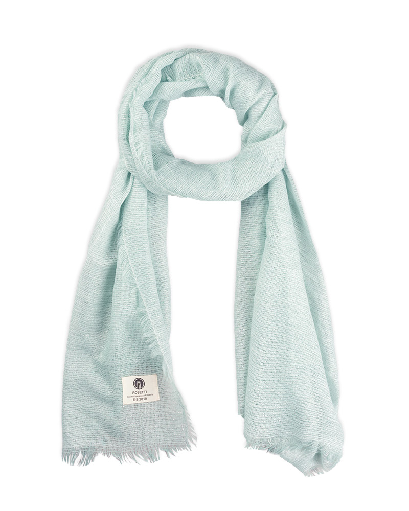 شال موهر زنانه شاین دار 4979 - آبی یخی