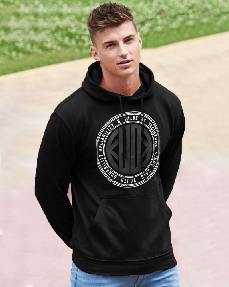 هودی دورس مردانه 01875 - مشکی