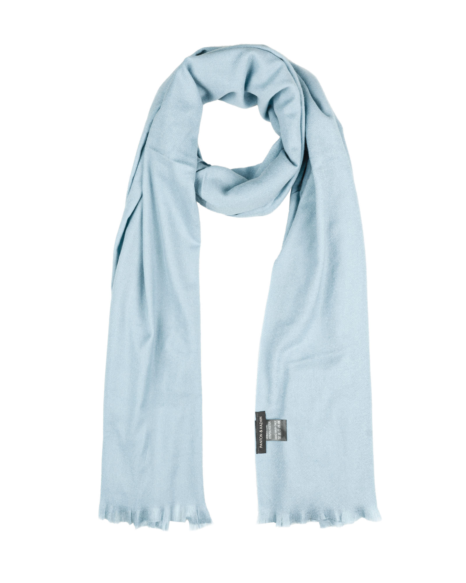 شال ساده فوتر زنانه 5046 - آبی آسمانی