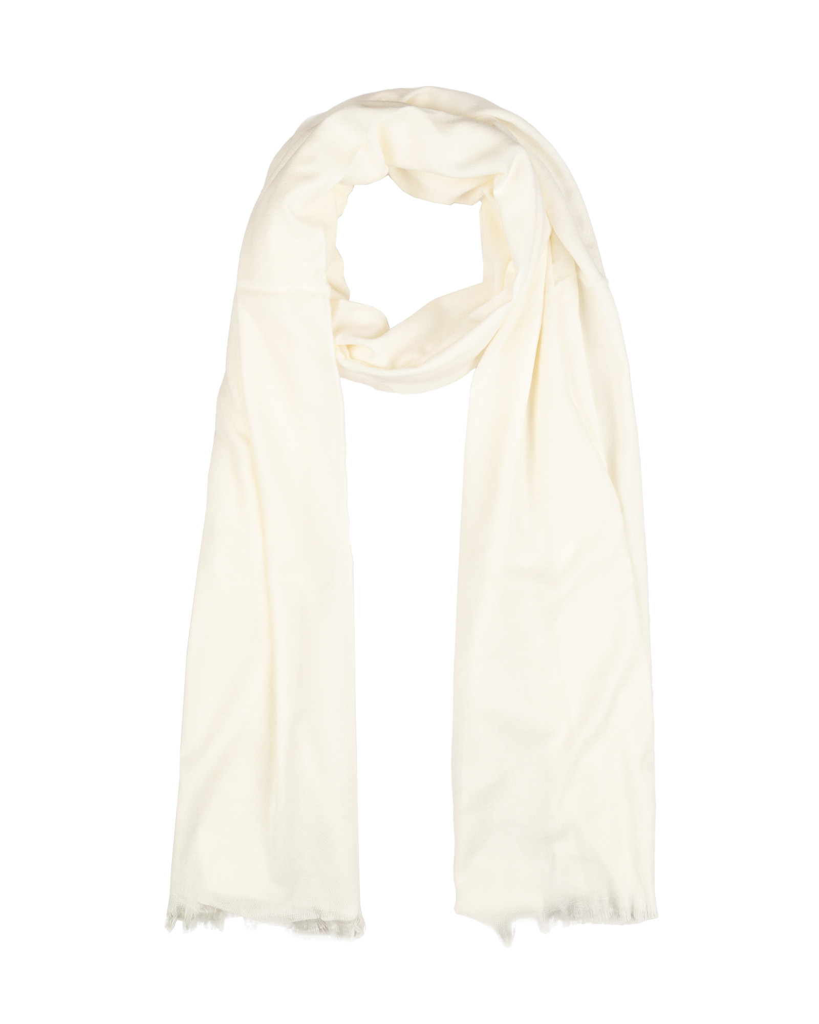 شال ساده فوتر زنانه 5046 - سفید