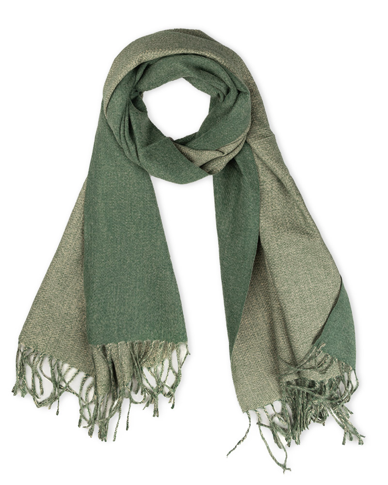 شال موهر زنانه 5173 - سبز تیره