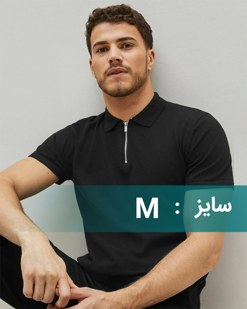 تیشرت مردانه اسپرت 01946 - مشکی