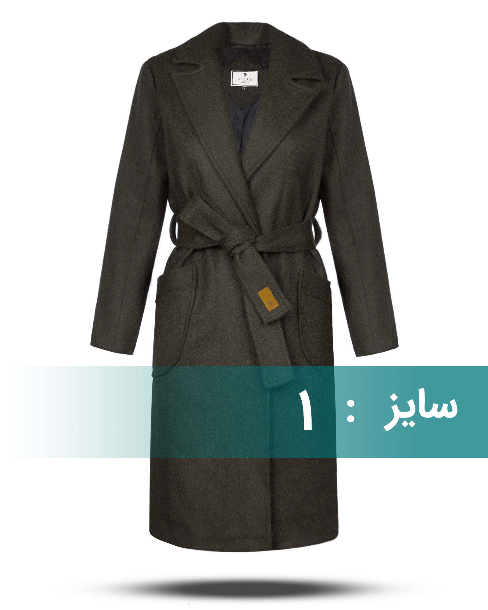 پالتو زنانه بلند 300309 - ماشی