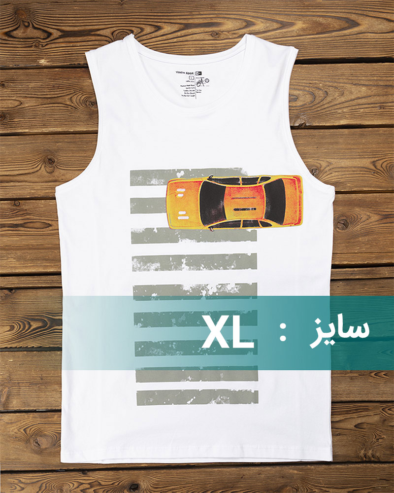 تاپ مردانه VKC135-T4 - سفید