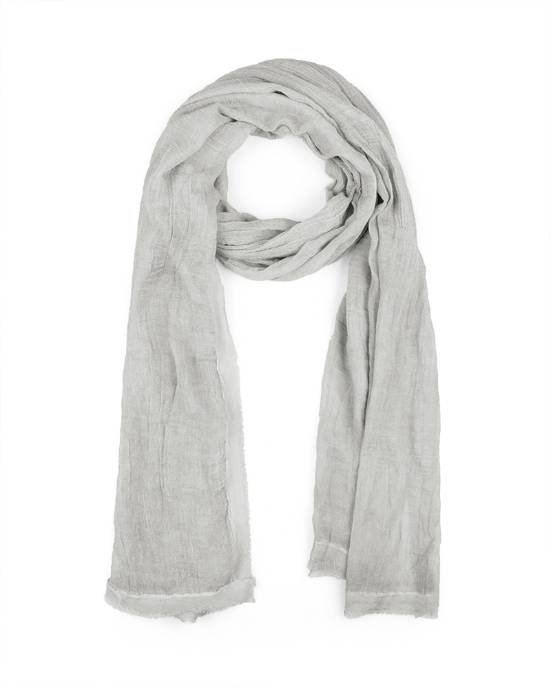 شال حریر حاشیه دار 5437 - طوسی