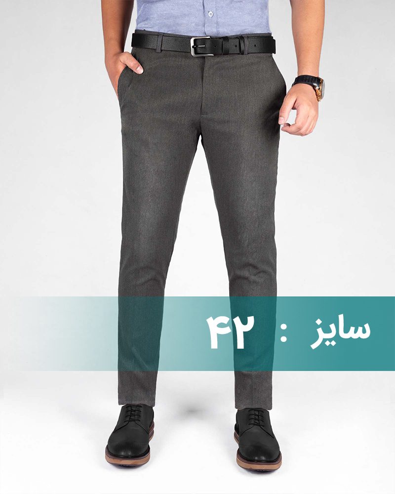 شلوار مردانه فاستونی PG238-T4 - ملانژ پررنگ