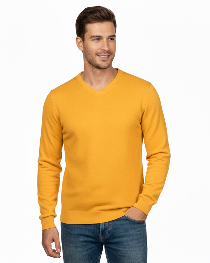 پلیور مردانه 0120 - عسلی