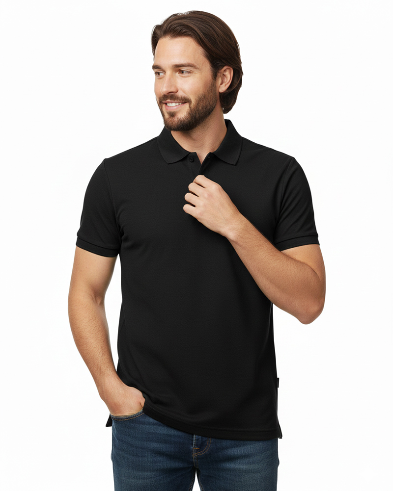 پولوشرت ساده مردانه 031635 - مشکی