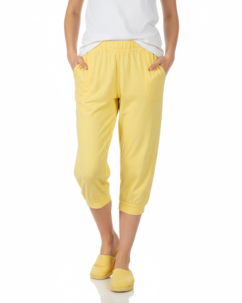 شلوارک زنانه 1183 - زرد