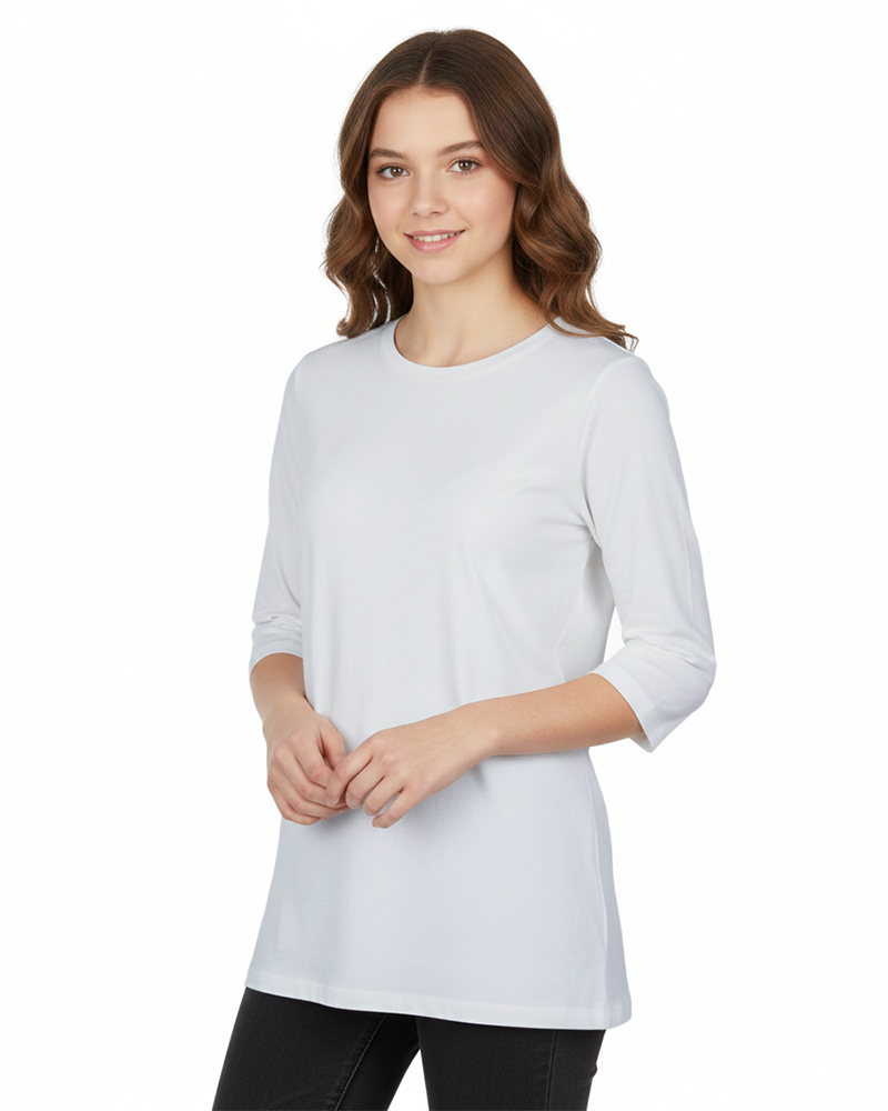 تیشرت نخی دخترانه 1267 - آبی آسمانی