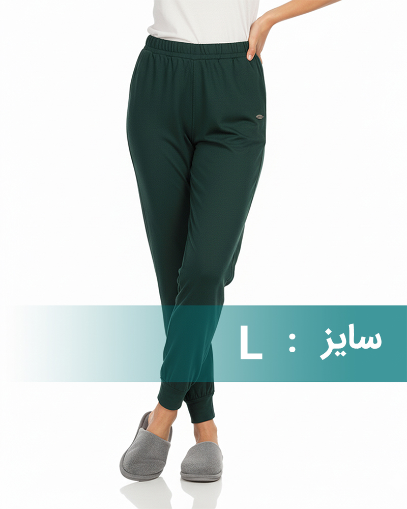 شلوار دمپاکش زنانه 1268 - یشمی