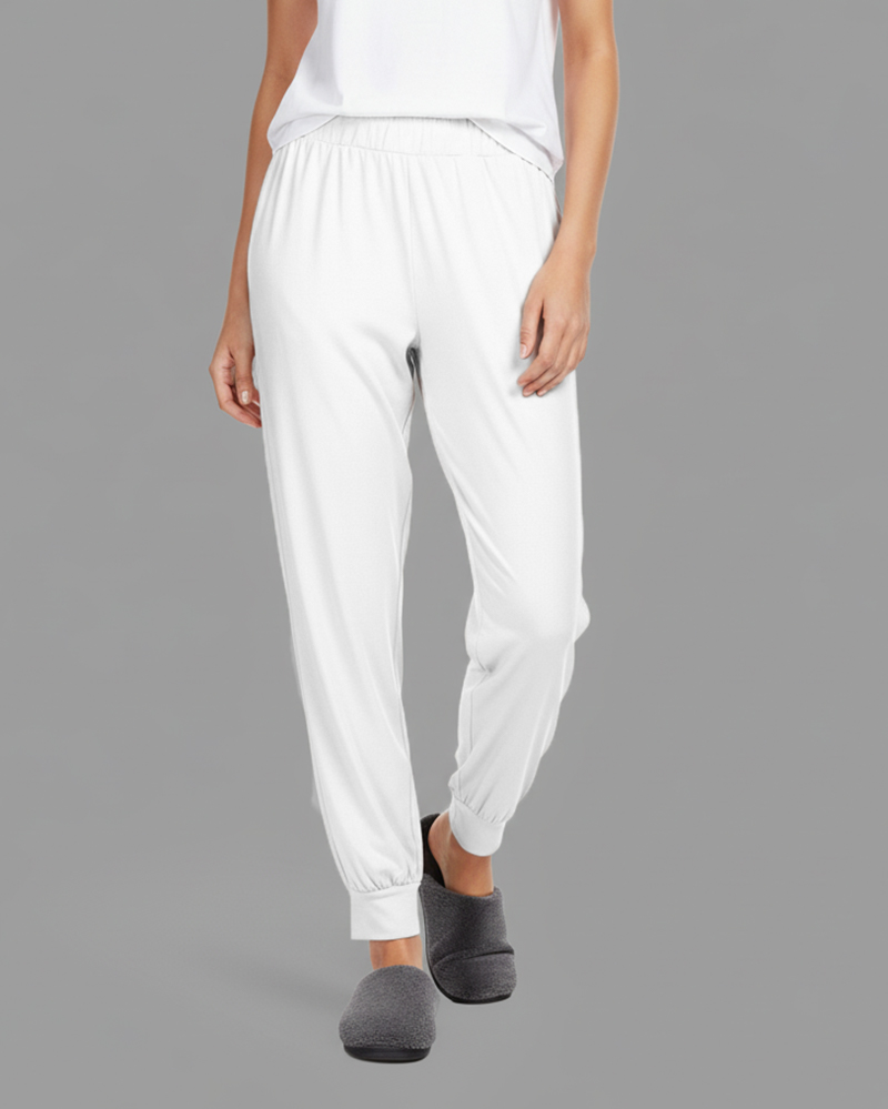 شلوار دمپاکش زنانه 1268 - سفید