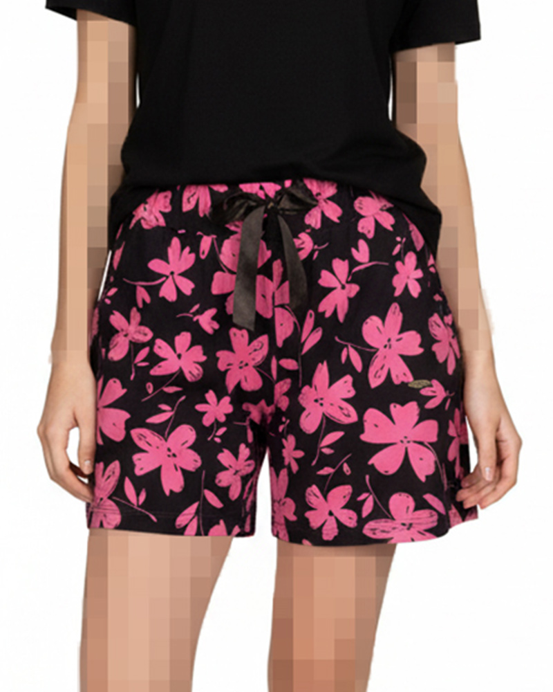 شلوارک زنانه 1489 - سرخابى