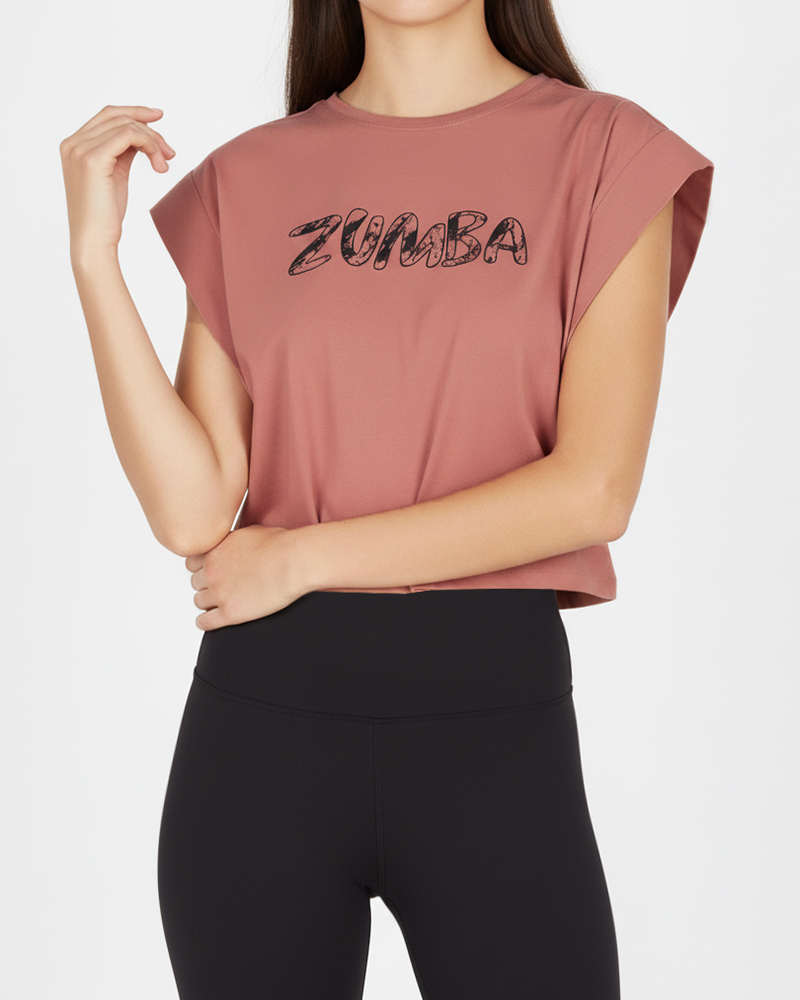 تیشرت نخی زنانه 1653 - گلبهی