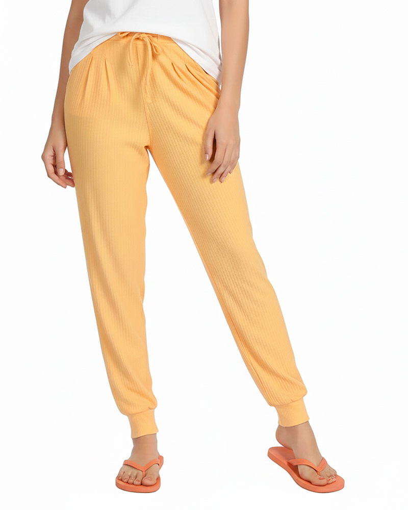 شلوار راحتی زنانه 3438 - خردلی