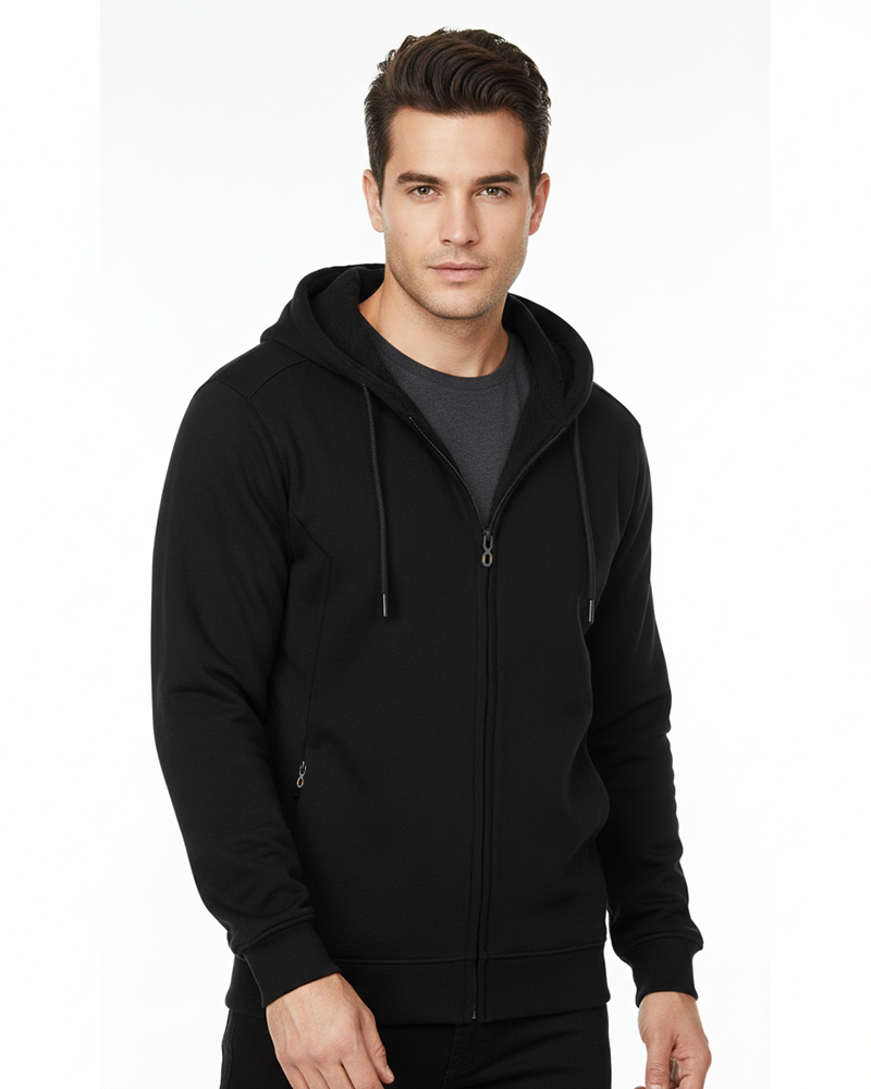 سویشرت توکرکی مردانه 6020 - مشکی