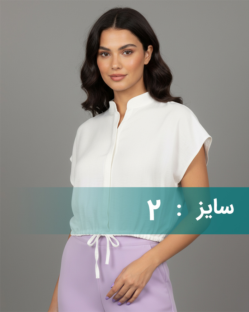 شومیز مجلسی زنانه 649 - سفید