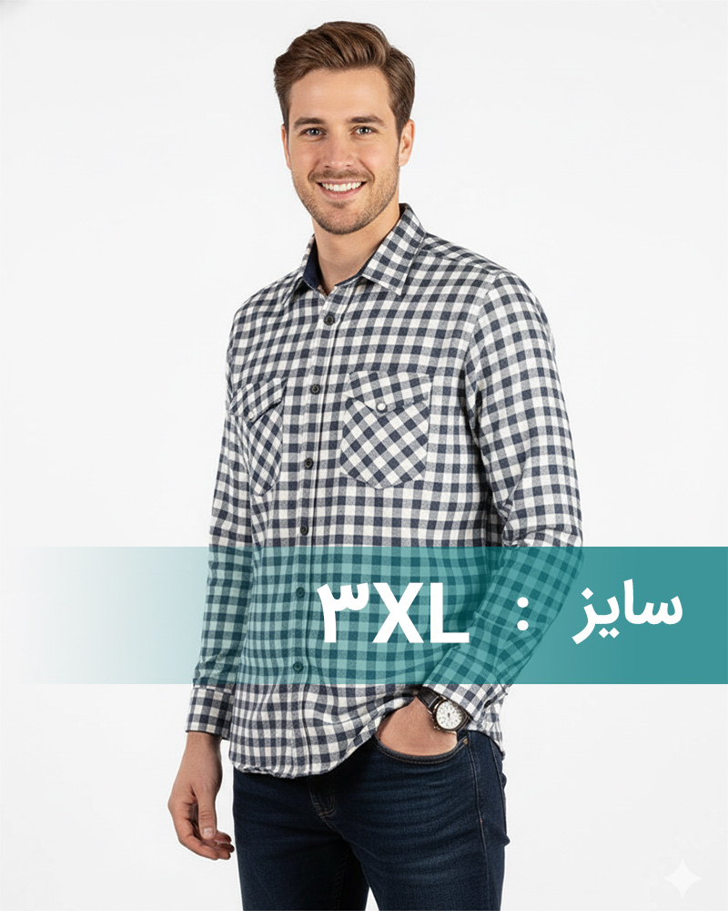 پیراهن مردانه پشمی vk990642