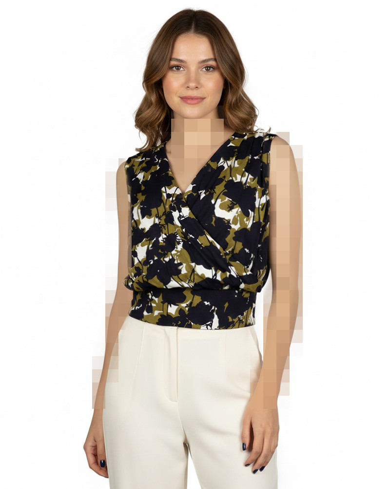 تاپ مجلسی زنانه 1001532205 - سرمه‌ای تیره