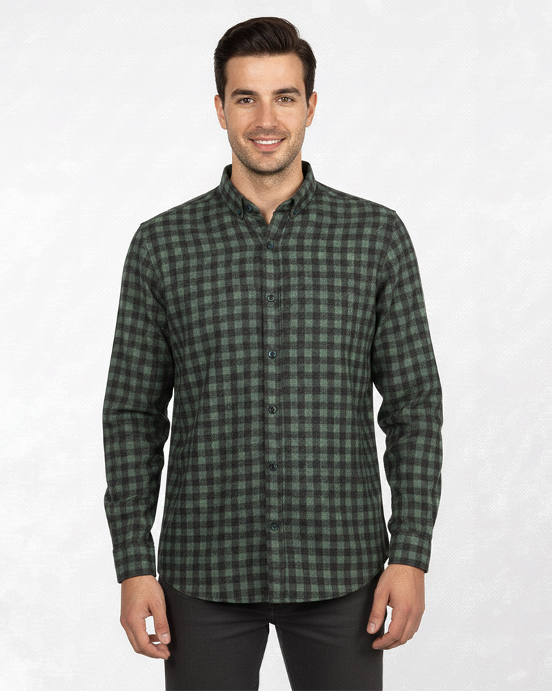 پیراهن مردانه پشمی 1333 - یشمی