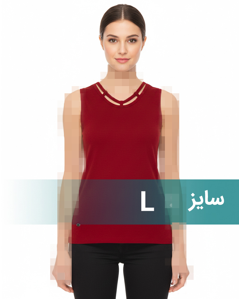 تاپ راحتی زنانه 1464 - عنابی