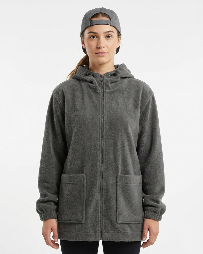 سویشرت اسپرت زنانه 2495 - خاکستری تیره