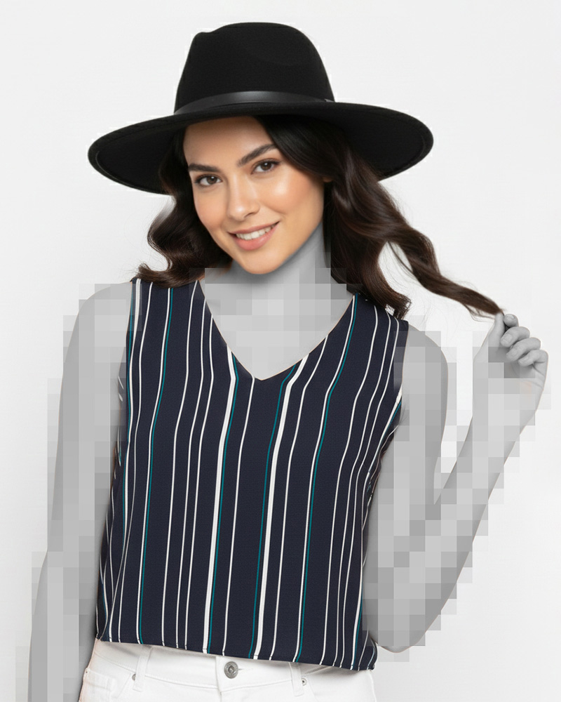 تاپ مجلسی زنانه 302135 - سرمه‌ای تیره