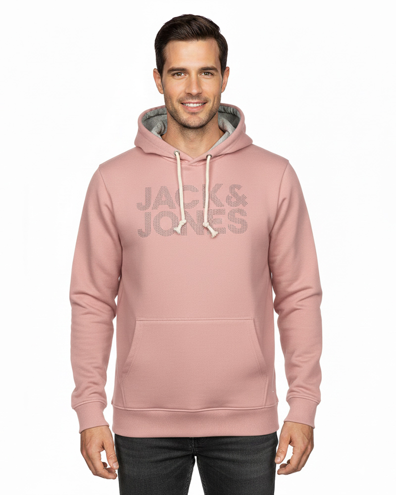 هودی مردانه 99283 - صورتی