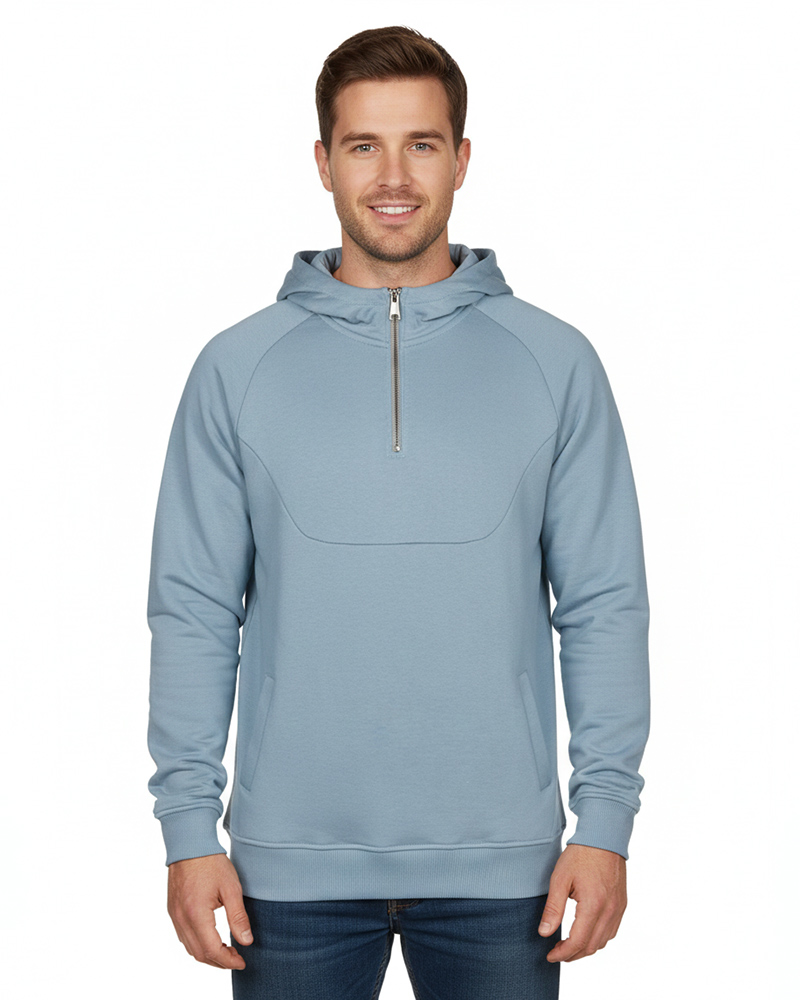 هودی نیم زیپ توکرکی 031560 - آبی