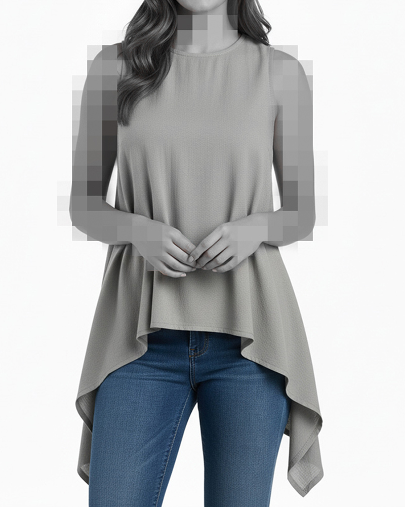 تاپ زنانه مجلسی 010012 - طوسی کمرنگ