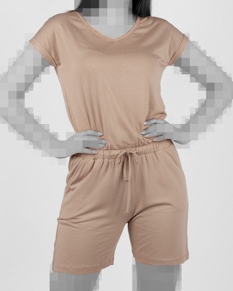 سرهمی زنانه اسپرت - خاکی