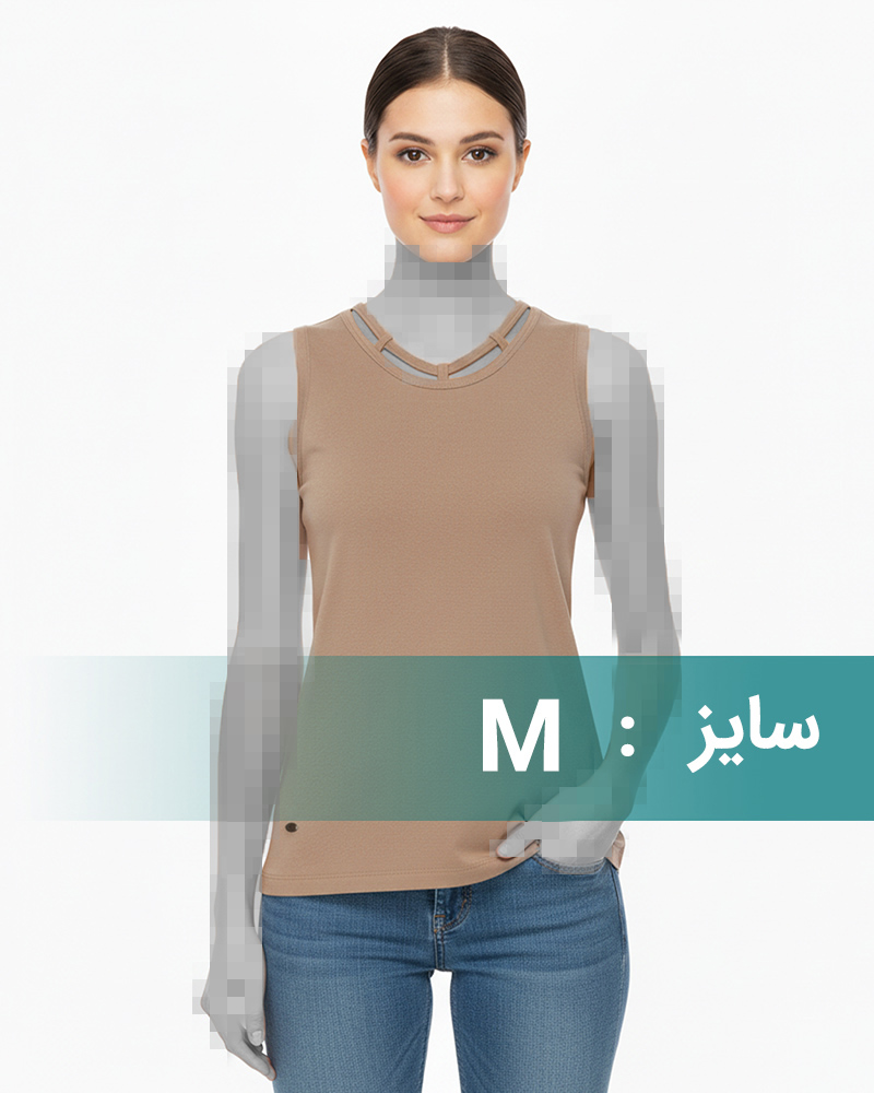 تاپ راحتی زنانه 1464 - کرمى